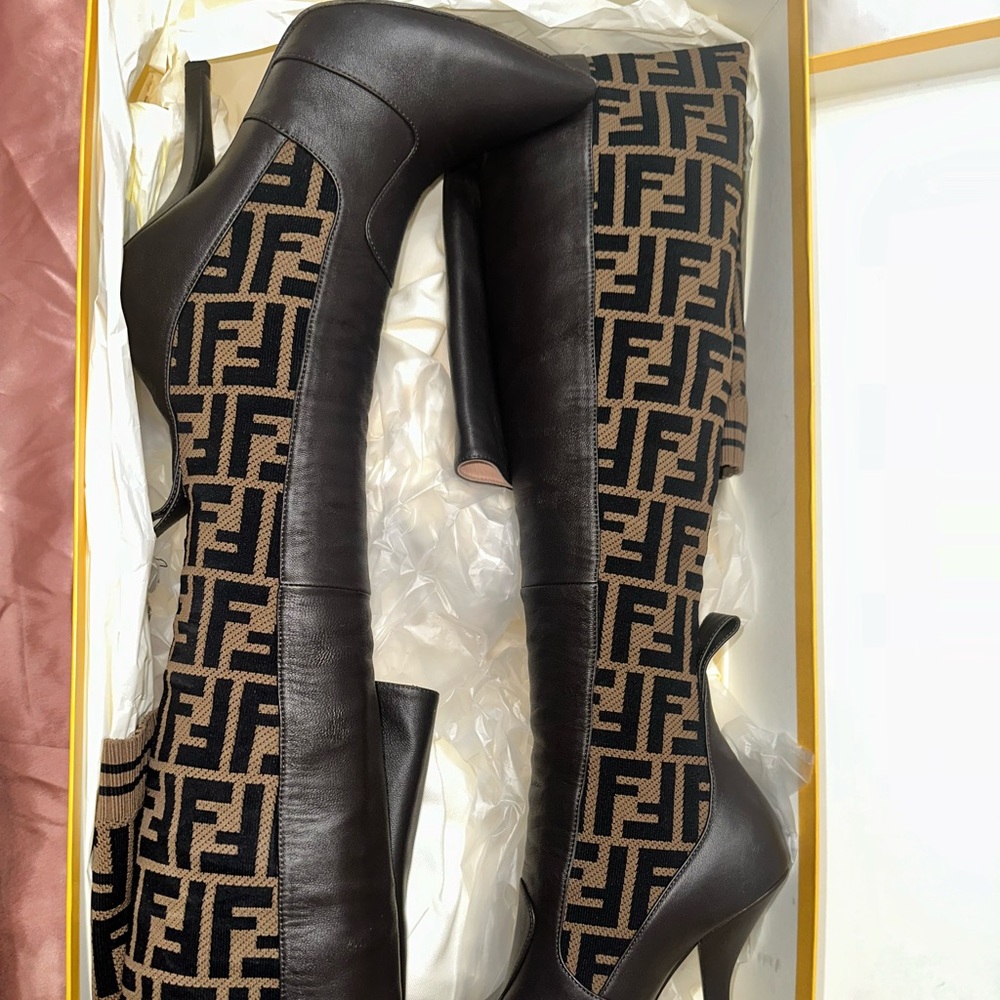 Fendi thigh high boots